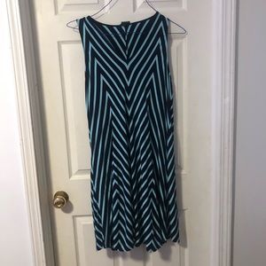 Blue chevron dress